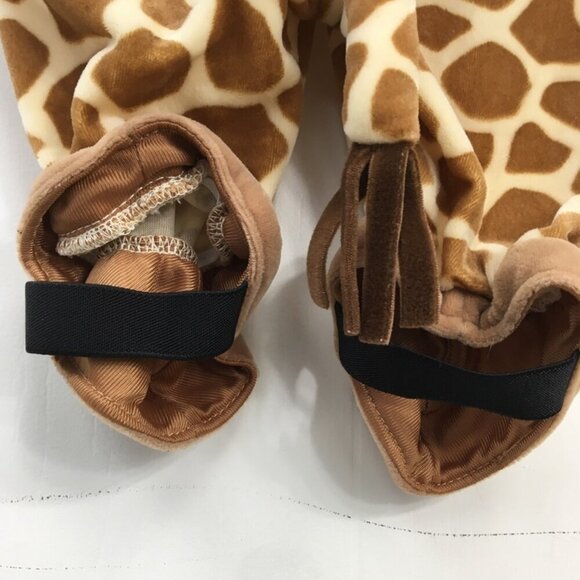 Koala Kids Giraffe Onesie Zip Front With Hood Costume Size 0-3 mo EXCELLENT - Picture 5 of 10